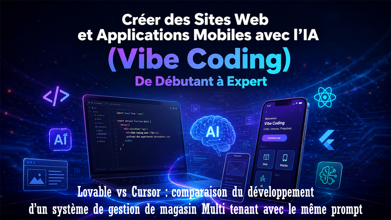 Lovable vs Cursor : comparaison du développement d’un système de gestion de magasin Multi tenant avec le même prompt