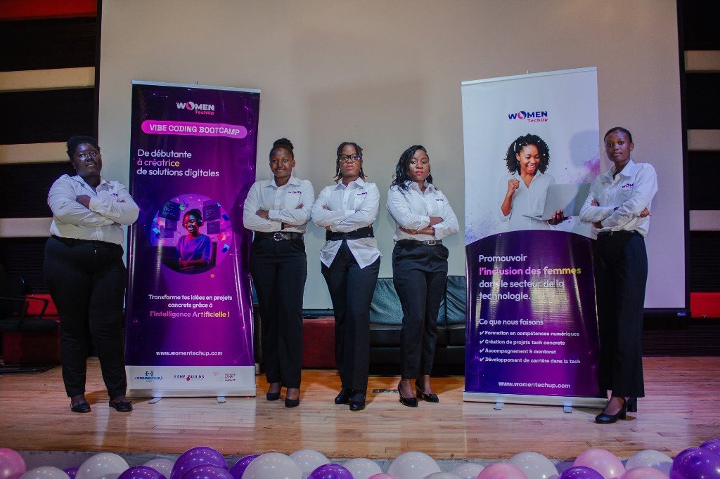 Équipe Women TechUp sur scène